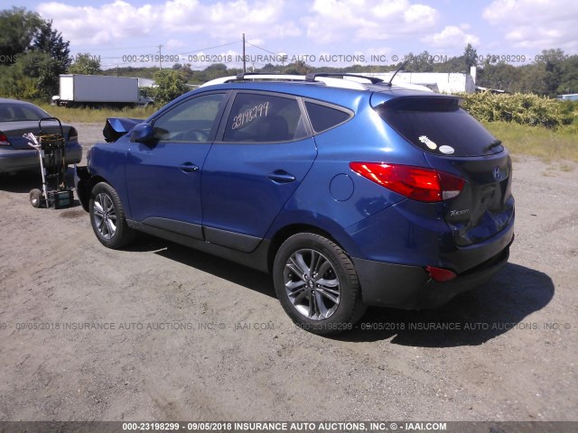 KM8JU3AG2EU898182 - 2014 HYUNDAI Tucson GLS/LIMITED/SE BLUE photo 3