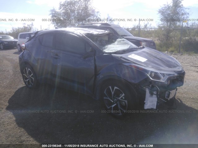 NMTKHMBX0JR061025 - 2018 TOYOTA C-HR XLE/XLE PREMIUM GRAY photo 1