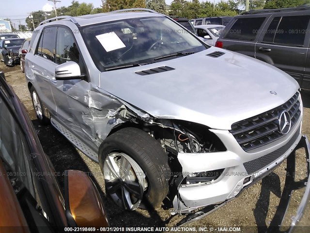 4JGDA5HB7FA521412 - 2015 MERCEDES-BENZ ML 350 4MATIC SILVER photo 1