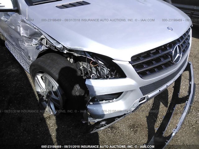 4JGDA5HB7FA521412 - 2015 MERCEDES-BENZ ML 350 4MATIC SILVER photo 6