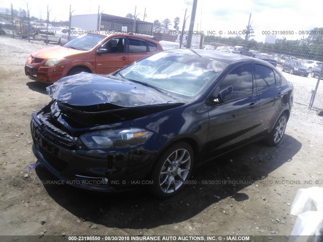 1C3CDFBB8FD181258 - 2015 DODGE DART SXT BLACK photo 2