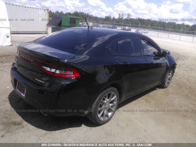 1C3CDFBB8FD181258 - 2015 DODGE DART SXT BLACK photo 4