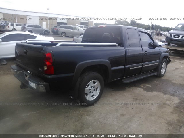 1GCEC19Z76Z247833 - 2006 CHEVROLET SILVERADO C1500 Dark Blue photo 4