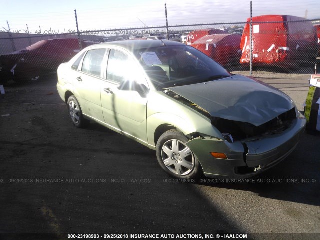 1FAFP34N87W171668 - 2007 FORD FOCUS ZX4/S/SE/SES GREEN photo 1