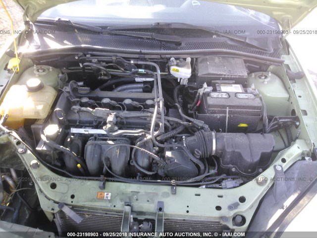 1FAFP34N87W171668 - 2007 FORD FOCUS ZX4/S/SE/SES GREEN photo 10