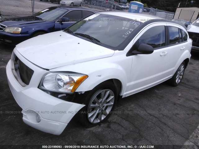 1B3CB5HA9BD108423 - 2011 DODGE CALIBER HEAT WHITE photo 2