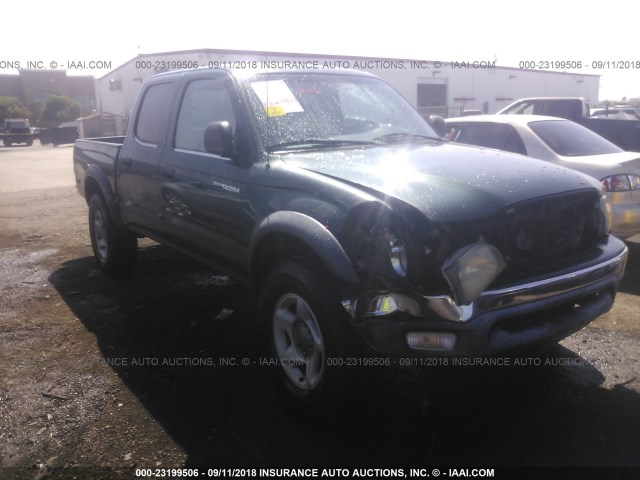 5TEGN92N41Z767994 - 2001 TOYOTA TACOMA DOUBLE CAB PRERUNNER GREEN photo 1