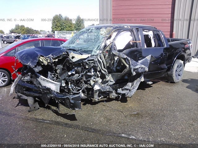 1FTFW1EF0DFD86501 - 2013 FORD F150 SUPERCREW BLACK photo 2