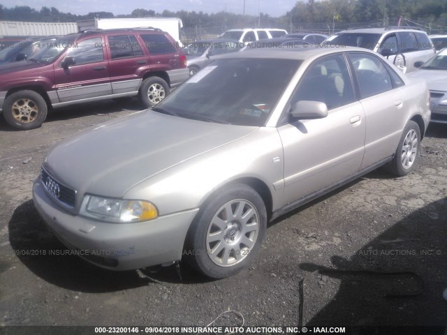 WAUDC28D4YA140731 - 2000 AUDI A4 1.8T QUATTRO TAN photo 2