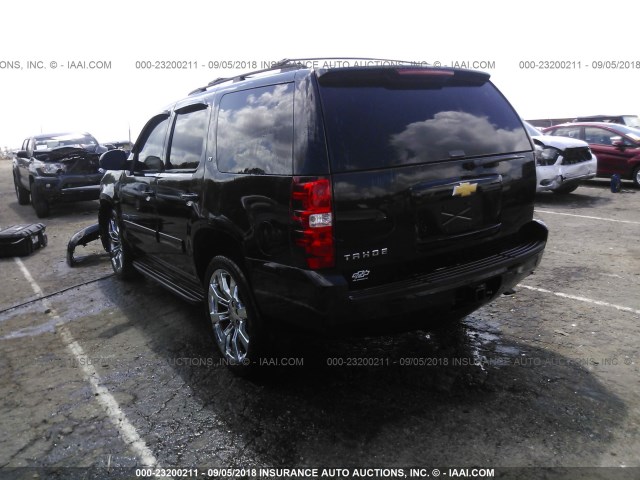 1GNSCBE06DR312286 - 2013 CHEVROLET TAHOE C1500 LT BLACK photo 3