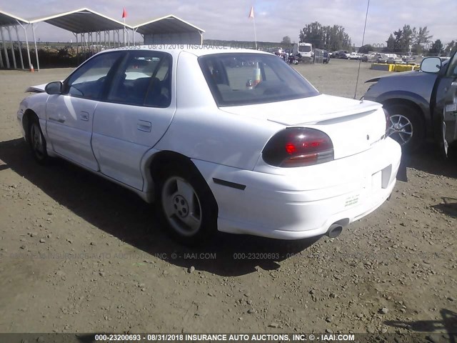 1G2NW52M7VC746621 - 1997 PONTIAC GRAND AM GT WHITE photo 3