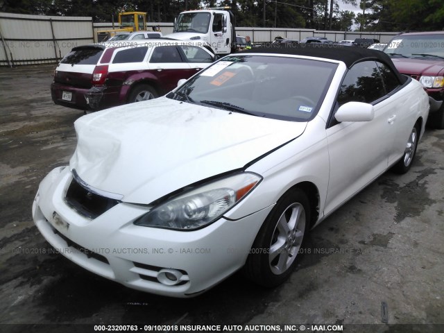 4T1FA38P18U158003 - 2008 TOYOTA CAMRY SOLARA SE/SLE/SPORT WHITE photo 2