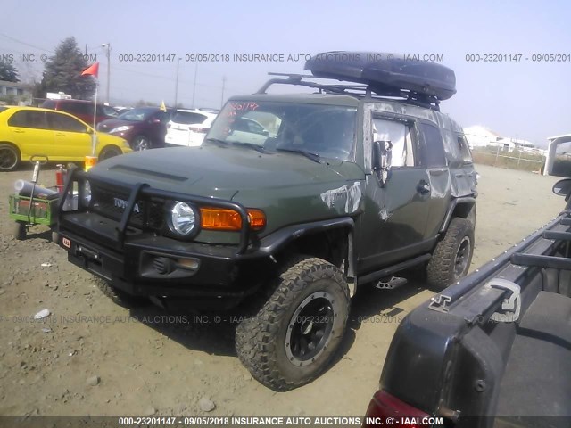 JTEBU4BF5BK112303 - 2011 TOYOTA FJ CRUISER GREEN photo 2