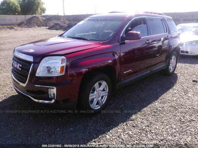 2GKALNEK4G6291062 - 2016 GMC TERRAIN SLE BURGUNDY photo 2