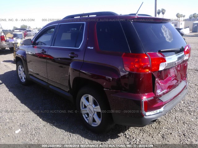 2GKALNEK4G6291062 - 2016 GMC TERRAIN SLE BURGUNDY photo 3