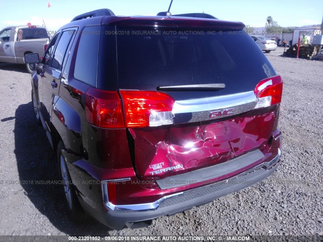 2GKALNEK4G6291062 - 2016 GMC TERRAIN SLE BURGUNDY photo 6