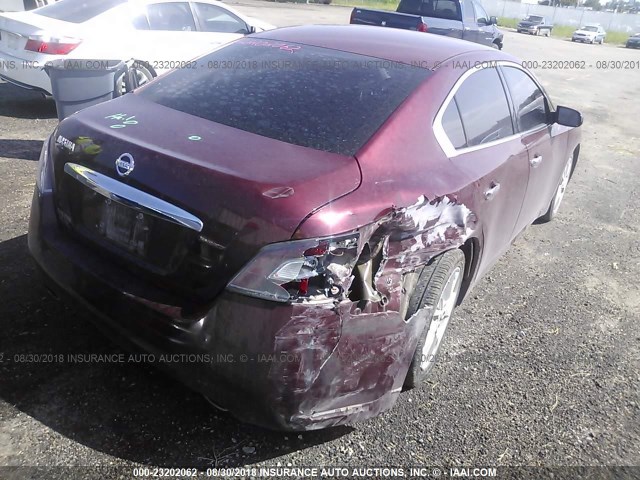 1N4AA5AP9CC840703 - 2012 NISSAN MAXIMA S/SV MAROON photo 4