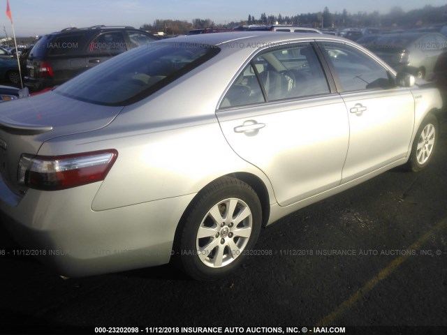 4T1BB46K77U005665 - 2007 TOYOTA CAMRY NEW GENERAT HYBRID SILVER photo 4