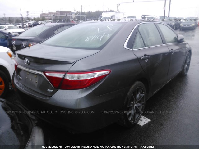 4T1BF1FK9FU062385 - 2015 TOYOTA CAMRY LE/XLE/SE/XSE TAN photo 4