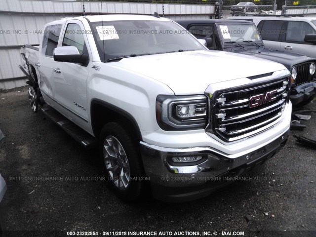 3GTU2NEC5JG162408 - 2018 GMC SIERRA K1500 SLT WHITE photo 1