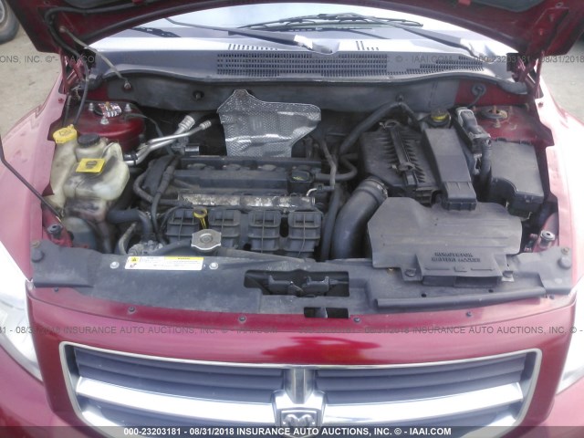 1B3HB48B07D411784 - 2007 DODGE CALIBER SXT RED photo 10