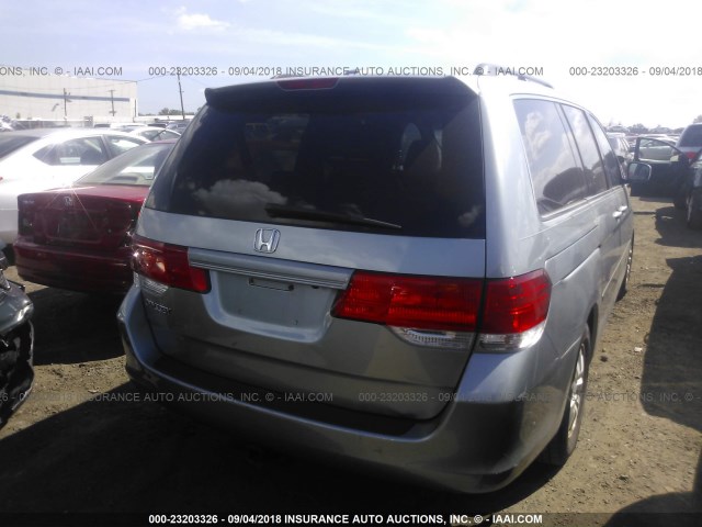 5FNRL38729B045084 - 2009 HONDA ODYSSEY EXL SILVER photo 4