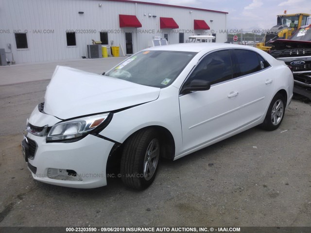 1G11B5SL2FF282465 - 2015 CHEVROLET MALIBU LS 白色 照片 2