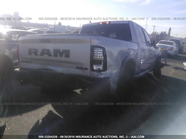 1C6RR7YTXJS235992 - 2018 RAM 1500 REBEL ვერცხლისფერი ფოტო 4