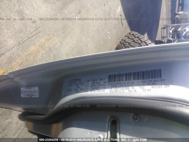 1C6RR7YTXJS235992 - 2018 RAM 1500 REBEL ვერცხლისფერი ფოტო 9