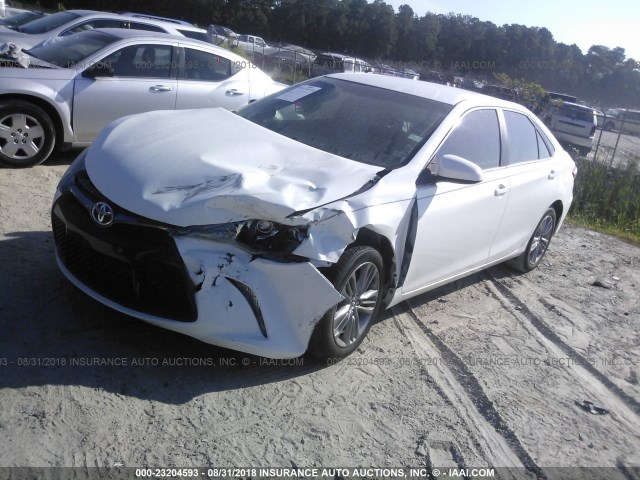 4T1BF1FKXGU119176 - 2016 TOYOTA CAMRY LE/XLE/SE/XSE WHITE photo 2