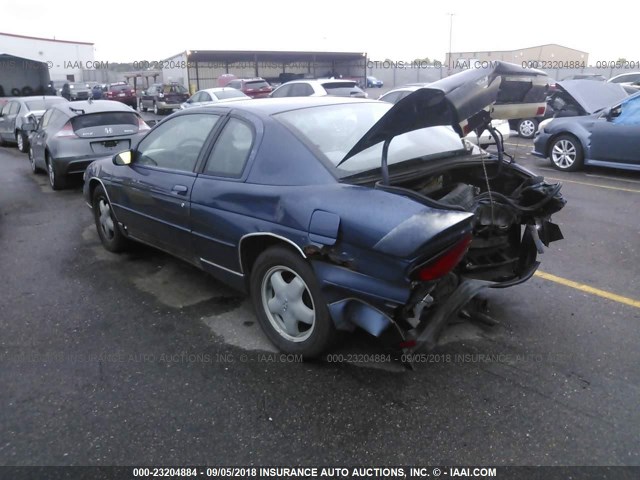 2G1WW12M8T9156949 - 1996 CHEVROLET MONTE CARLO LS 蓝色 照片 3