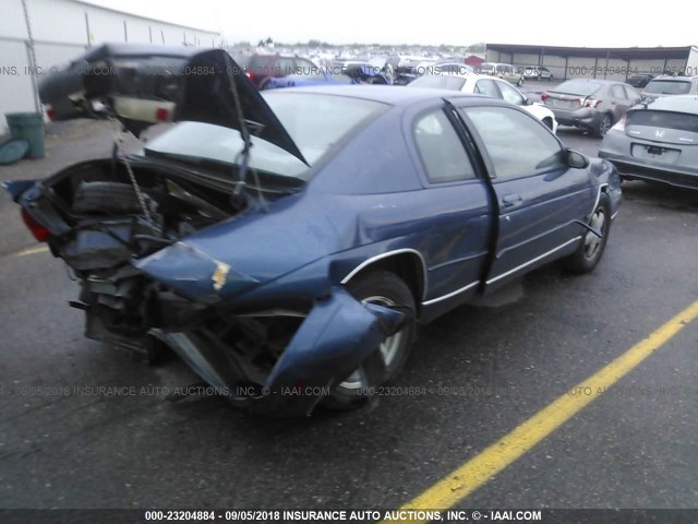 2G1WW12M8T9156949 - 1996 CHEVROLET MONTE CARLO LS 蓝色 照片 4