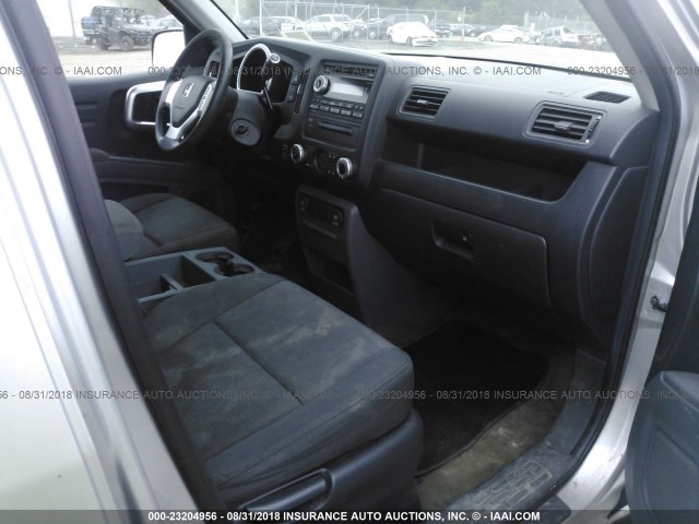 2HJYK16247H513538 - 2007 HONDA RIDGELINE RT SILVER photo 5