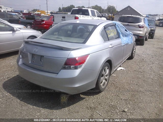 1HGCP26898A035838 - 2008 HONDA ACCORD EXL SILVER photo 4