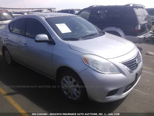 3N1CN7AP3CL911100 - 2012 NISSAN VERSA S/SV/SL SILVER photo 1