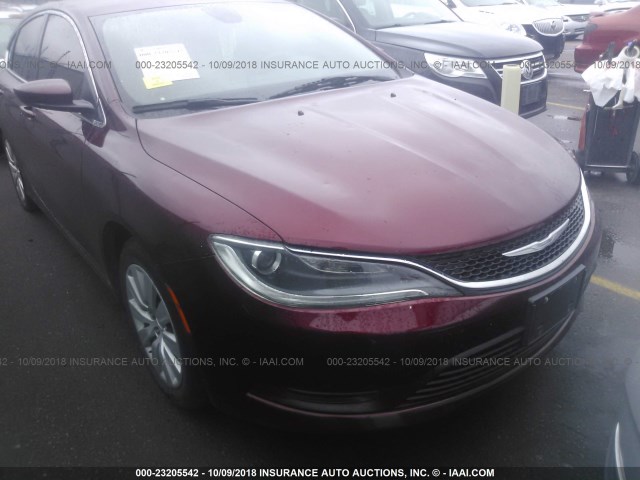 1C3CCCFB9FN643655 - 2015 CHRYSLER 200 LX RED photo 6