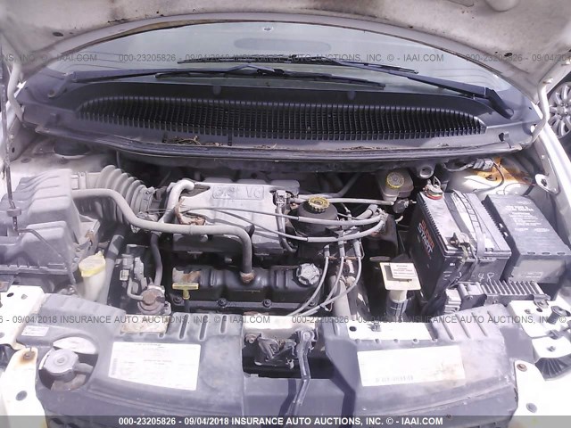 1B4GP25381B133407 - 2001 DODGE CARAVAN SE WHITE photo 10