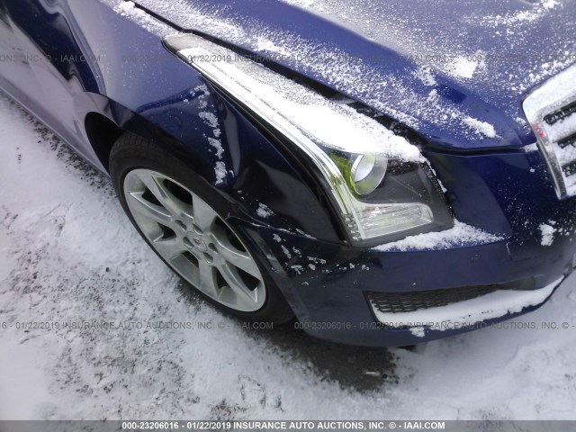 1G6AH5RX4D0165729 - 2013 CADILLAC ATS LUXURY BLUE photo 6