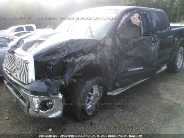 5TFEM5F17BX026970 - 2011 TOYOTA TUNDRA CREWMAX SR5 BLACK photo 6