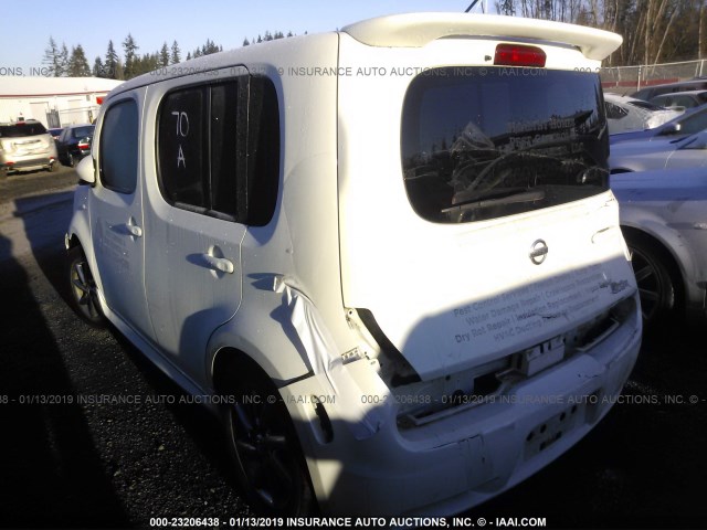 JN8AZ28R09T101113 - 2009 NISSAN CUBE S/SL WHITE photo 3