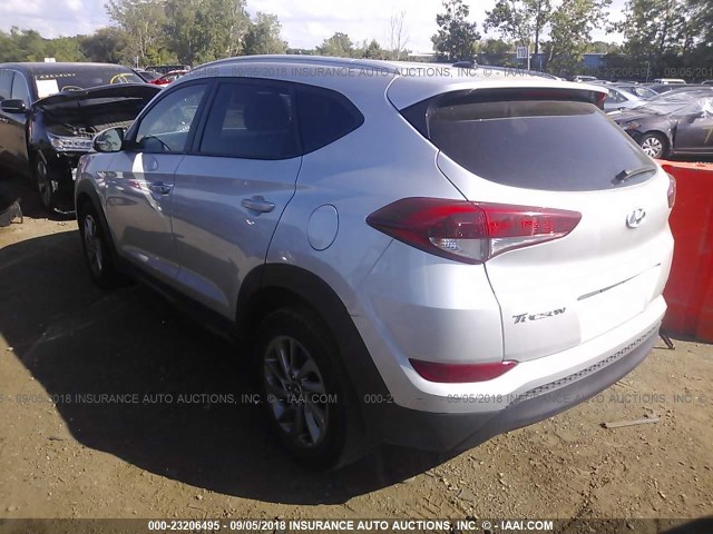 KM8J33A40GU149439 - 2016 HYUNDAI TUCSON LIMITED/SPORT AND ECO/SE SILVER photo 3