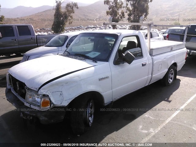 1FTYR10E79PA56970 - 2009 FORD RANGER WHITE photo 2