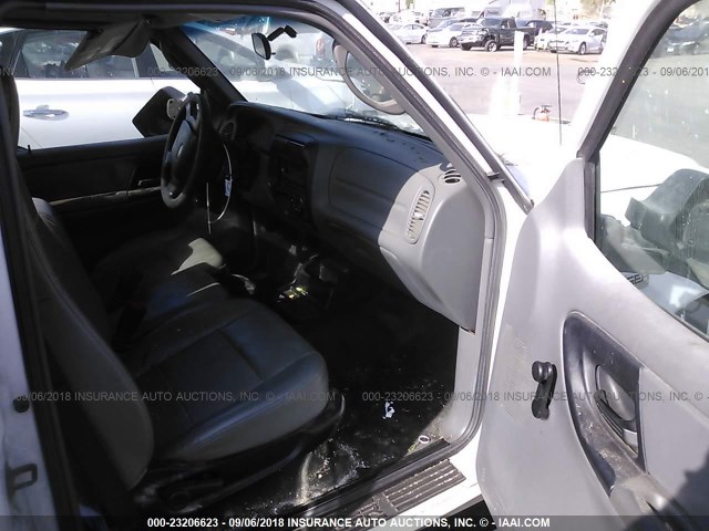 1FTYR10E79PA56970 - 2009 FORD RANGER WHITE photo 5