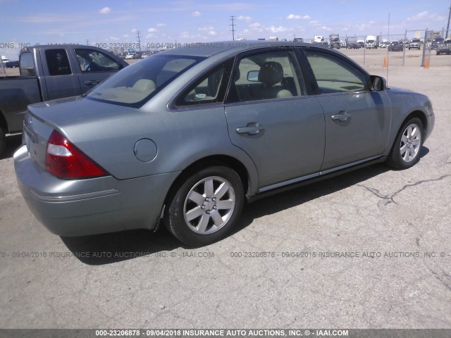 1FAFP24156G158036 - 2006 FORD FIVE HUNDRED SEL SILVER photo 4