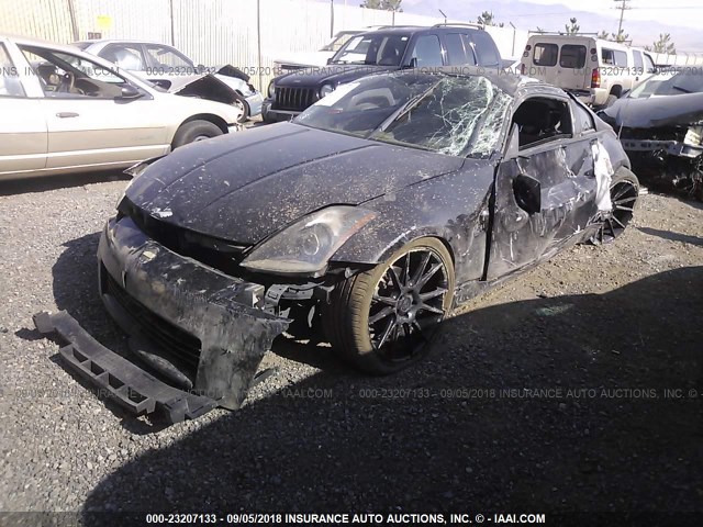 JN1AZ34D55M607054 - 2005 NISSAN 350Z COUPE BLACK photo 2