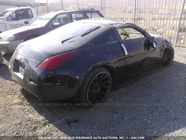 JN1AZ34D55M607054 - 2005 NISSAN 350Z COUPE BLACK photo 4