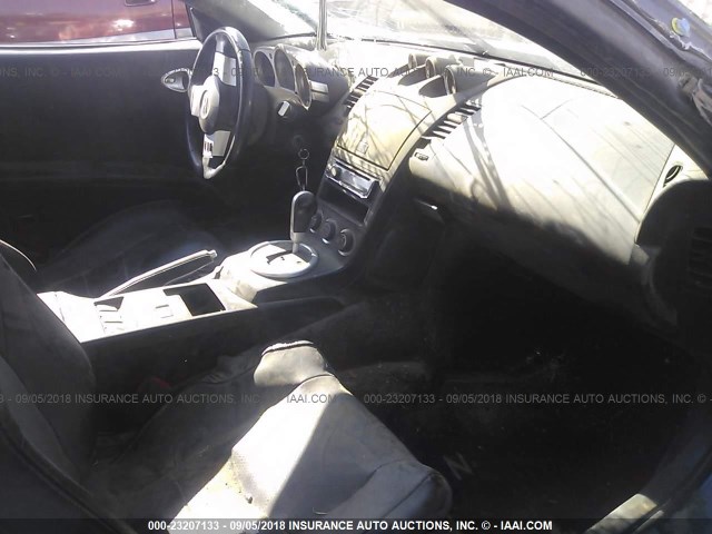 JN1AZ34D55M607054 - 2005 NISSAN 350Z COUPE BLACK photo 5