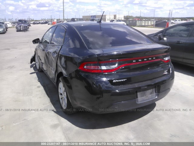 1C3CDFBB2ED697307 - 2014 DODGE DART SXT BLACK photo 3