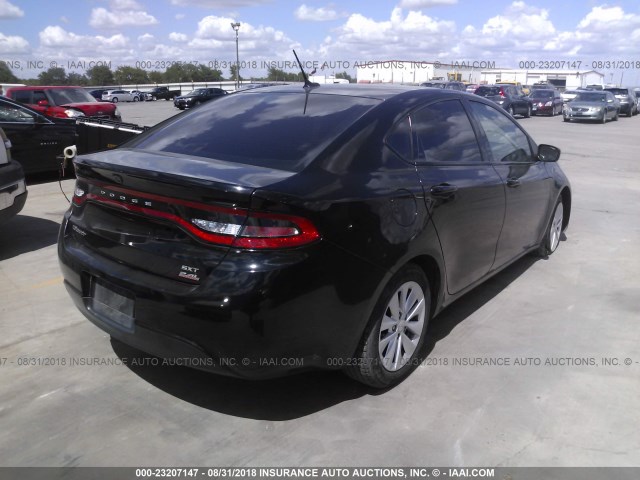 1C3CDFBB2ED697307 - 2014 DODGE DART SXT BLACK photo 4