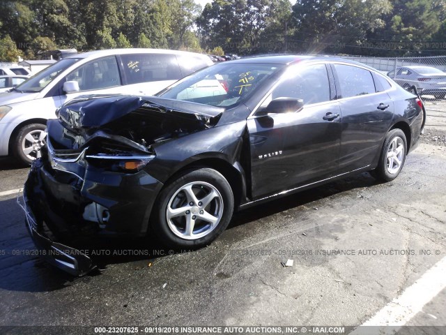 1G1ZB5STXGF230084 - 2016 CHEVROLET MALIBU LS 黑色 照片 2